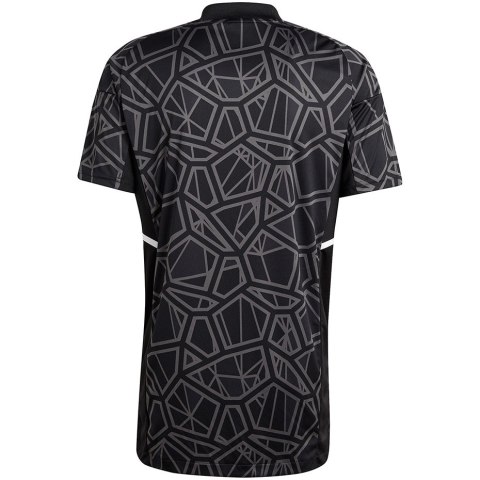 Adidas teamwear Koszulka męska Condivo 22 Goalkeeper Jersey Short Sleeve czarna HB1619 Adidas teamwear Koszulka męska Condivo 22 Goalkeeper Jersey Short Sleeve czarna HB1619