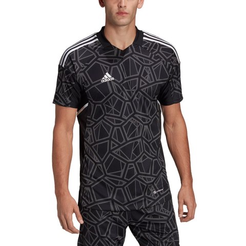 Adidas teamwear Koszulka męska Condivo 22 Goalkeeper Jersey Short Sleeve czarna HB1619 Adidas teamwear Koszulka męska Condivo 22 Goalkeeper Jersey Short Sleeve czarna HB1619