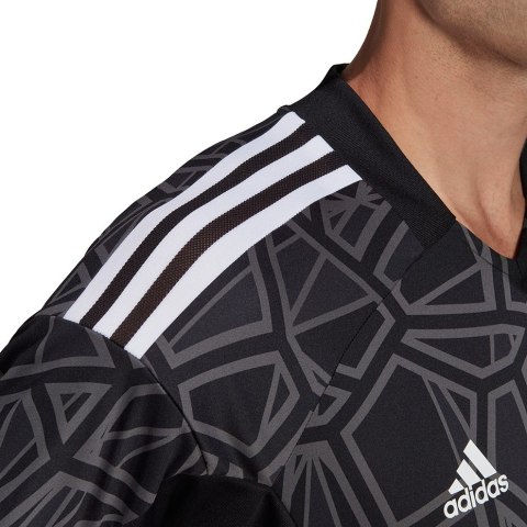 Adidas teamwear Koszulka męska Condivo 22 Goalkeeper Jersey Short Sleeve czarna HB1619 Adidas teamwear Koszulka męska Condivo 22 Goalkeeper Jersey Short Sleeve czarna HB1619
