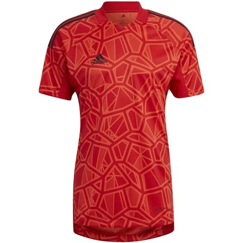 Adidas teamwear Koszulka męska Condivo 22 Goalkeeper Jersey Short Sleeve czerwona H21238 Adidas teamwear Koszulka męska Condivo 22 Goalkeeper Jersey Short Sleeve czerwona H21238