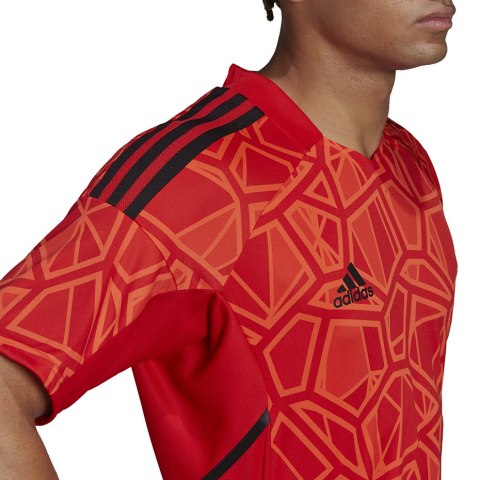 Adidas teamwear Koszulka męska Condivo 22 Goalkeeper Jersey Short Sleeve czerwona H21238 Adidas teamwear Koszulka męska Condivo 22 Goalkeeper Jersey Short Sleeve czerwona H21238