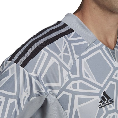 Adidas teamwear Koszulka męska Condivo 22 Goalkeeper Jersey Short Sleeve szara HB1622 Adidas teamwear Koszulka męska Condivo 22 Goalkeeper Jersey Short Sleeve szara HB1622
