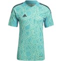 Adidas teamwear Koszulka męska Condivo 22 Goalkeeper Jersey Short Sleeve zielona HB1618