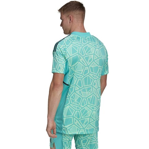 Adidas teamwear Koszulka męska Condivo 22 Goalkeeper Jersey Short Sleeve zielona HB1618 Adidas teamwear Koszulka męska Condivo 22 Goalkeeper Jersey Short Sleeve zielona HB1618