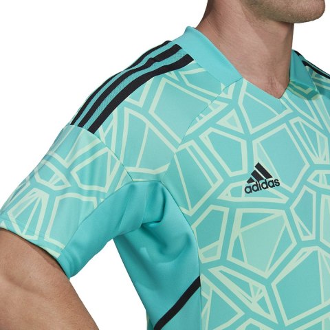 Adidas teamwear Koszulka męska Condivo 22 Goalkeeper Jersey Short Sleeve zielona HB1618 Adidas teamwear Koszulka męska Condivo 22 Goalkeeper Jersey Short Sleeve zielona HB1618
