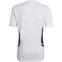 Adidas teamwear Koszulka męska adidas Condivo 22 Jersey V-neck biało-czarna HA6290