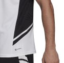 Adidas teamwear Koszulka męska adidas Condivo 22 Jersey V-neck biało-czarna HA6290