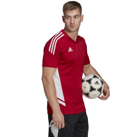 Adidas teamwear Koszulka męska adidas Condivo 22 Jersey czerwona HA6286 Adidas teamwear Koszulka męska adidas Condivo 22 Jersey czerwona HA6286