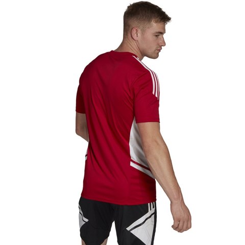 Adidas teamwear Koszulka męska adidas Condivo 22 Jersey czerwona HA6286 Adidas teamwear Koszulka męska adidas Condivo 22 Jersey czerwona HA6286