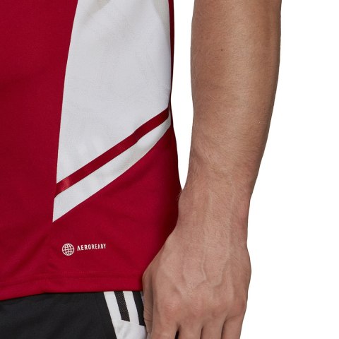 Adidas teamwear Koszulka męska adidas Condivo 22 Jersey czerwona HA6286 Adidas teamwear Koszulka męska adidas Condivo 22 Jersey czerwona HA6286