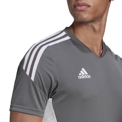 Adidas teamwear Koszulka męska adidas Condivo 22 Jersey szara HD4726 Adidas teamwear Koszulka męska adidas Condivo 22 Jersey szara HD4726