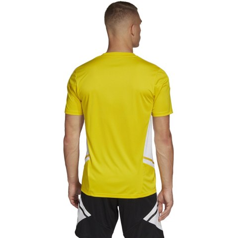 Adidas teamwear Koszulka męska adidas Condivo 22 Jersey żółta HD2267 Adidas teamwear Koszulka męska adidas Condivo 22 Jersey żółta HD2267