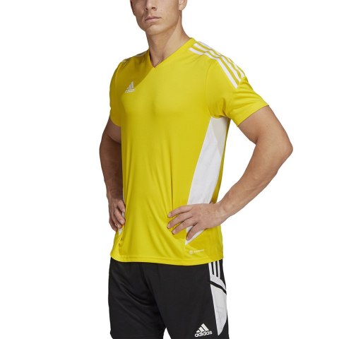 Adidas teamwear Koszulka męska adidas Condivo 22 Jersey żółta HD2267 Adidas teamwear Koszulka męska adidas Condivo 22 Jersey żółta HD2267