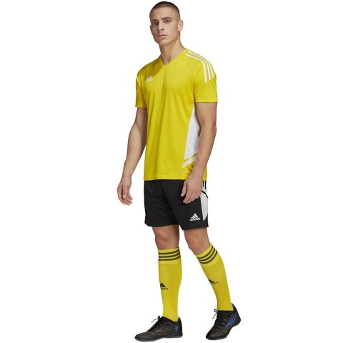 Adidas teamwear Koszulka męska adidas Condivo 22 Jersey żółta HD2267 Adidas teamwear Koszulka męska adidas Condivo 22 Jersey żółta HD2267