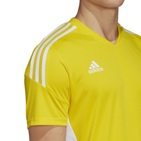 Adidas teamwear Koszulka męska adidas Condivo 22 Jersey żółta HD2267 Adidas teamwear Koszulka męska adidas Condivo 22 Jersey żółta HD2267