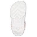 Crocs Chodaki dla dzieci Crocs Classic Party Kids biało-różowe 207826 1CW