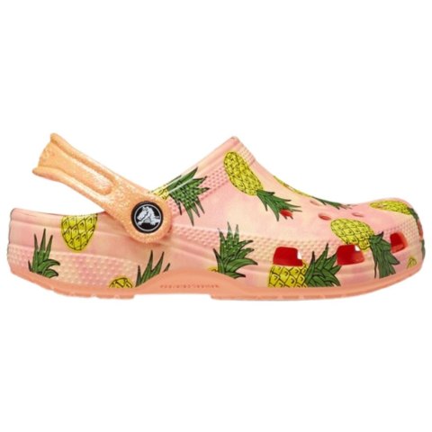 Crocs Chodaki dla dzieci Crocs Classic Party Kids pomarańczowe 207826 83E