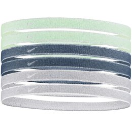 Nike Opaski na włosy Nike Swoosh Sport Headbands 6 szt. miętowe, niebieskie, szare N1002008316OS