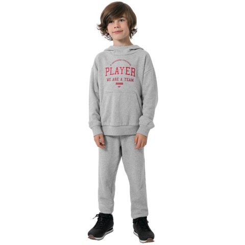 4F Bluza dla chłopca 4F chłodny jasny szary melanż HJZ22 JBLM006 27M 4F Bluza dla chłopca 4F chłodny jasny szary melanż HJZ22 JBLM006 27M
