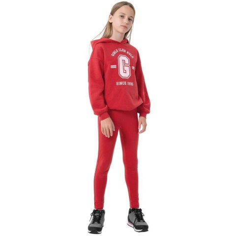 4F Bluza dla dziewczynki 4F czerwona HJZ22 JBLD004 62S 4F Bluza dla dziewczynki 4F czerwona HJZ22 JBLD004 62S
