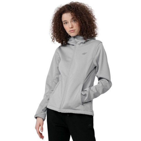4F Kurtka damska 4F softshell chłodny jasny szary melanż H4Z22 SFD350 27M 4F Kurtka damska 4F softshell chłodny jasny szary melanż H4Z22 SFD350 27M