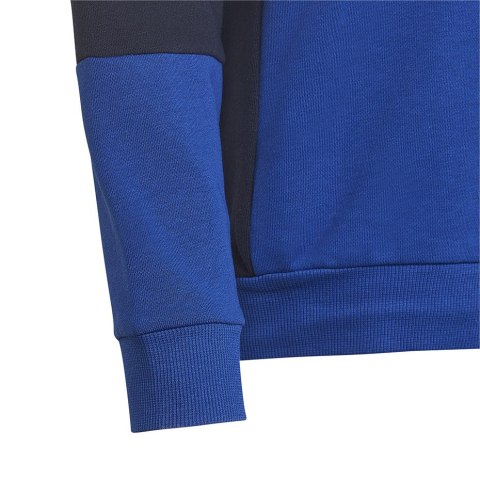 Adidas Bluza dla dzieci adidas Colourblock Hoodie biało-niebieska HG6826 Adidas Bluza dla dzieci adidas Colourblock Hoodie biało-niebieska HG6826