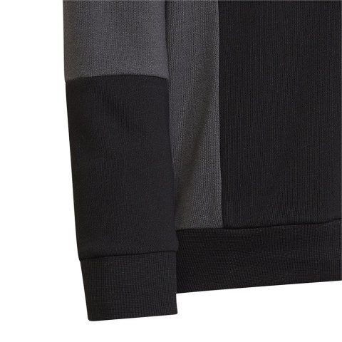 Adidas Bluza dla dzieci adidas Colourblock Hoodie szaro-czarna HN8563 Adidas Bluza dla dzieci adidas Colourblock Hoodie szaro-czarna HN8563
