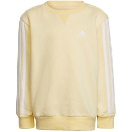 Adidas Bluza dla dzieci adidas Essentials 3-Stripes Crewneck żółta HP1273