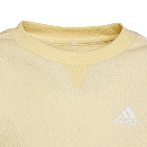 Adidas Bluza dla dzieci adidas Essentials 3-Stripes Crewneck żółta HP1273 Adidas Bluza dla dzieci adidas Essentials 3-Stripes Crewneck żółta HP1273
