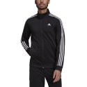 Adidas Bluza męska adidas Primegreen Essentials Warm-Up 3-Stripes czarna H46099