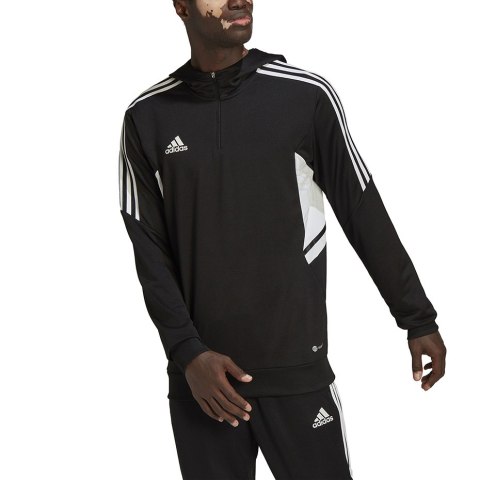 Adidas teamwear Bluza męska adidas Condivo 22 Track Hoodie czarna HD7006 Adidas teamwear Bluza męska adidas Condivo 22 Track Hoodie czarna HD7006
