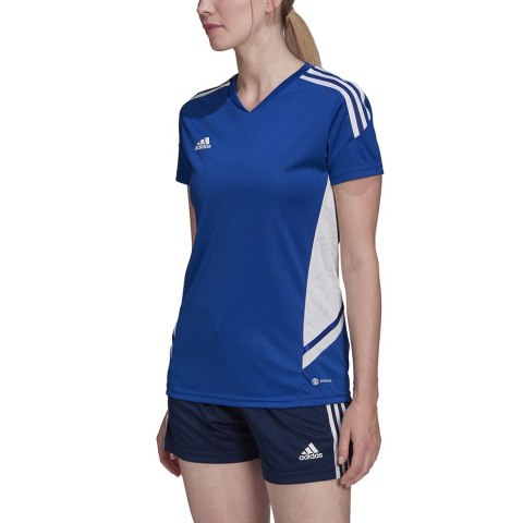 Adidas teamwear Koszulka damska adidas Condivo 22 Jersey niebieska HD4724 Adidas teamwear Koszulka damska adidas Condivo 22 Jersey niebieska HD4724