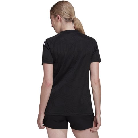 Adidas teamwear Koszulka damska adidas Condivo 22 Match Day czarno-biała HA3541 Adidas teamwear Koszulka damska adidas Condivo 22 Match Day czarno-biała HA3541