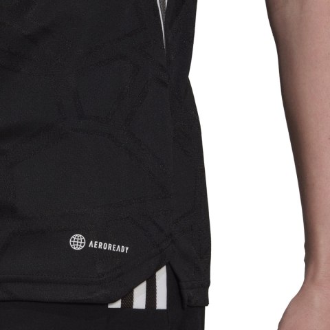 Adidas teamwear Koszulka damska adidas Condivo 22 Match Day czarno-biała HA3541 Adidas teamwear Koszulka damska adidas Condivo 22 Match Day czarno-biała HA3541