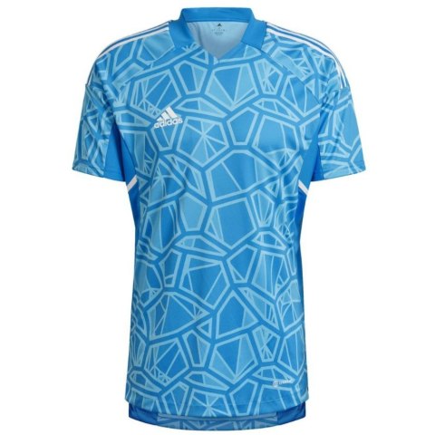 Adidas teamwear Koszulka męska adidas Condivo 22 Goalkeeper Jersey Short Sleeve niebieska HB1623