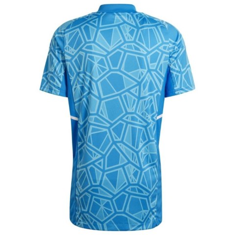 Adidas teamwear Koszulka męska adidas Condivo 22 Goalkeeper Jersey Short Sleeve niebieska HB1623 Adidas teamwear Koszulka męska adidas Condivo 22 Goalkeeper Jersey Short Sleeve niebieska HB1623