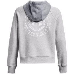 Under Armour Bluza damska Under Armour Rival Fleece CB Hoodie szara 1373031 014