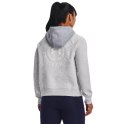 Under Armour Bluza damska Under Armour Rival Fleece CB Hoodie szara 1373031 014