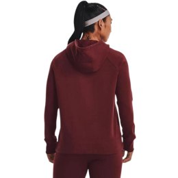 Under Armour Bluza damska Under Armour Rival Fleece Logo Hoodie bordowa 1356318 690