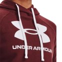 Under Armour Bluza damska Under Armour Rival Fleece Logo Hoodie bordowa 1356318 690