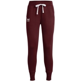 Under Armour Spodnie damskie Under Armour Rival Fleece bordowe 1356416 690