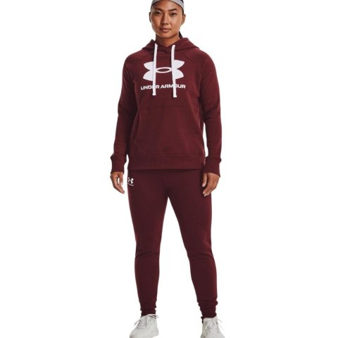 Under Armour Spodnie damskie Under Armour Rival Fleece bordowe 1356416 690 Under Armour Spodnie damskie Under Armour Rival Fleece bordowe 1356416 690