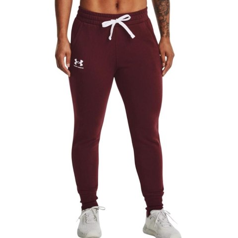 Under Armour Spodnie damskie Under Armour Rival Fleece bordowe 1356416 690 Under Armour Spodnie damskie Under Armour Rival Fleece bordowe 1356416 690