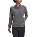 Adidas teamwear Bluza damska adidas Condivo 22 Track Jacket Full Zip szaro-biała HD2280