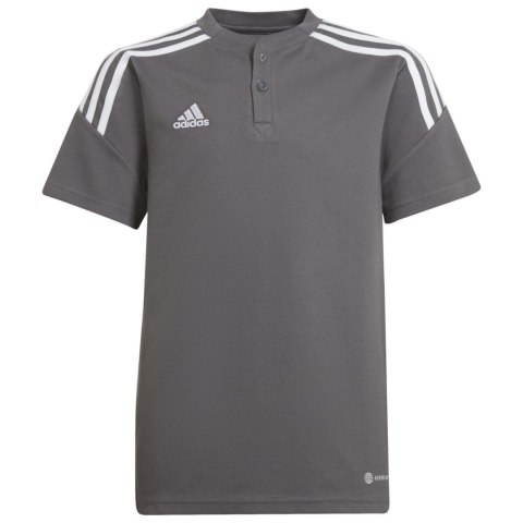 Adidas teamwear Koszulka dla dzieci adidas Condivo 22 Polo szara HD2314