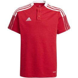 Adidas teamwear Koszulka dla dzieci adidas Tiro 21 Polo czerwona GM7346