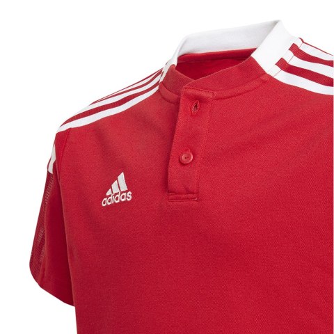 Adidas teamwear Koszulka dla dzieci adidas Tiro 21 Polo czerwona GM7346 Adidas teamwear Koszulka dla dzieci adidas Tiro 21 Polo czerwona GM7346