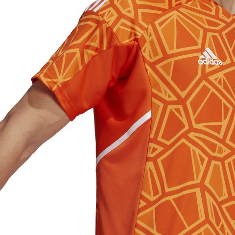 Adidas teamwear Koszulka męska Condivo 22 Goalkeeper Jersey Short Sleeve pomarańczowa HB1621 Adidas teamwear Koszulka męska Condivo 22 Goalkeeper Jersey Short Sleeve pomarańczowa HB1621