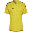 Adidas teamwear Koszulka męska adidas Condivo 22 Goalkeeper Jersey Short Sleeve żółta HF0138