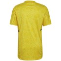 Adidas teamwear Koszulka męska adidas Condivo 22 Goalkeeper Jersey Short Sleeve żółta HF0138